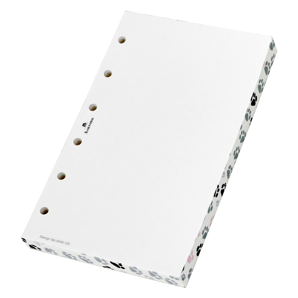 猫の足跡リフィルMINI6 [1603] 手帳の中身(サイズ別) ASHFORD