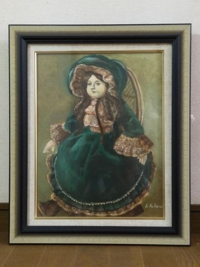 油彩画 8号 人形モチーフ（作者不詳） 油彩画 8号 人形モチーフ（作者不詳） 油彩画 8号 人形モチーフ（作者